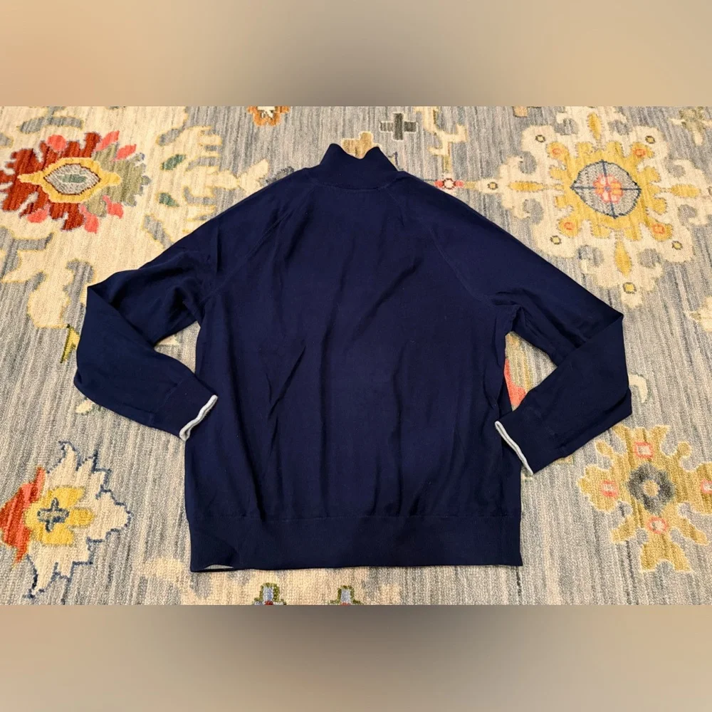 Polo by Ralph Lauren Navy Zip Up Sweater - Picture 6 of 6
